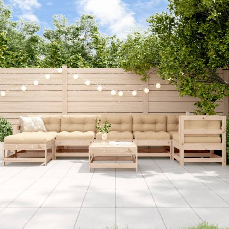 Juego de muebles de jardín 8 pzas y cojines madera maciza de vidaXL, Conjuntos de jardín - Ref: Foro24-3185885, Precio: 586,2...