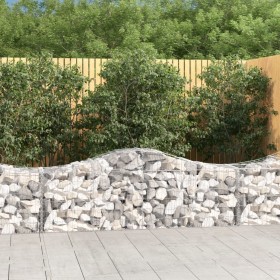 Cestas de gaviones 9 uds forma de arco hierro 200x50x60/80 cm en Macetas y jardineras | Comprar online en Foru.es