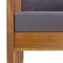 Banco de jardín con cojines 119 cm madera maciza de acacia de vidaXL, Bancos de jardín - Ref: Foro24-310261, Precio: 172,82 €...