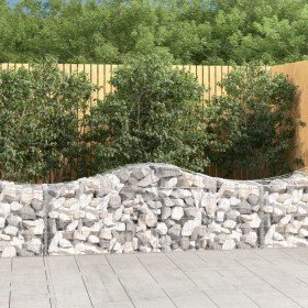 Cestas de gaviones 20 uds forma de arco hierro 200x50x60/80 cm en Macetas y jardineras | Comprar online en Foru.es