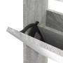 Mueble zapatero y espejo 3 niveles gris Sonoma 63x17x102,5 cm de vidaXL, Zapateros y organizadores de calzado - Ref: Foro24-3...