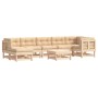 Juego de muebles de jardín 8 pzas y cojines madera maciza de vidaXL, Conjuntos de jardín - Ref: Foro24-3185843, Precio: 759,9...