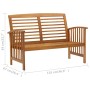 Juego de muebles de jardín 2 piezas madera maciza de acacia de vidaXL, Conjuntos de jardín - Ref: Foro24-310262, Precio: 190,...