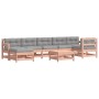 Juego de muebles jardín 8 pzas y cojines madera abeto Douglas de vidaXL, Conjuntos de jardín - Ref: Foro24-3185890, Precio: 6...