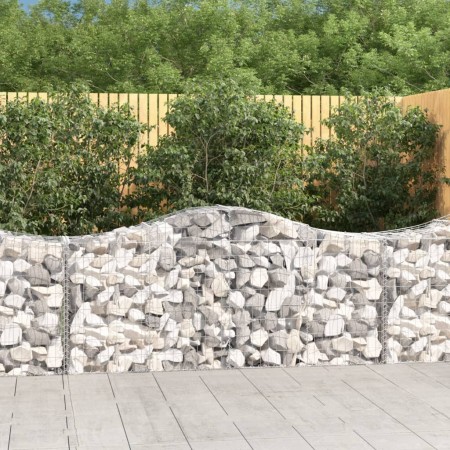 Cestas de gaviones 50 uds forma de arco hierro 200x50x80/100 cm en Macetas y jardineras | Comprar online en Foru.es