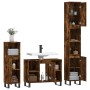 Set de muebles baño 3 pzas madera contrachapada roble ahumado de vidaXL, Muebles de baño - Ref: Foro24-3190312, Precio: 199,8...