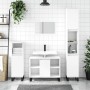 Juego de muebles de baño 3 pzas madera contrachapada blanco de vidaXL, Muebles de baño - Ref: Foro24-3190307, Precio: 205,26 ...