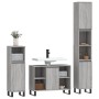 Set de muebles de baño 3 pzas madera contrachapada gris sonoma de vidaXL, Muebles de baño - Ref: Foro24-3190313, Precio: 189,...