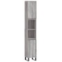 Set de muebles de baño 3 pzas madera contrachapada gris sonoma de vidaXL, Muebles de baño - Ref: Foro24-3190313, Precio: 189,...