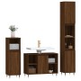 Set de muebles baño 3 pzas madera contrachapada roble marrón de vidaXL, Muebles de baño - Ref: Foro24-3190298, Precio: 188,49...