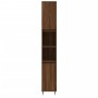 Set de muebles baño 3 pzas madera contrachapada roble marrón de vidaXL, Muebles de baño - Ref: Foro24-3190298, Precio: 188,49...