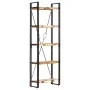 Estantería de 5 niveles madera maciza reciclada 60x30x180 cm de vidaXL, Librerías y estanterías - Ref: Foro24-286585, Precio:...