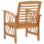 Sillas de jardín 2 unidades madera maciza de acacia de vidaXL, Sillas de jardín - Ref: Foro24-310266, Precio: 142,27 €, Descu...
