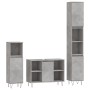Set muebles de baño 2 piezas madera contrachapada gris hormigón de vidaXL, Muebles de baño - Ref: Foro24-3190303, Precio: 174...