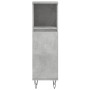 Set muebles de baño 2 piezas madera contrachapada gris hormigón de vidaXL, Muebles de baño - Ref: Foro24-3190303, Precio: 174...