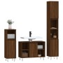 Set de muebles baño 3 pzas madera contrachapada roble marrón de vidaXL, Muebles de baño - Ref: Foro24-3190306, Precio: 194,66...