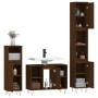 Set de muebles baño 3 pzas madera contrachapada roble marrón de vidaXL, Muebles de baño - Ref: Foro24-3190306, Precio: 194,66...