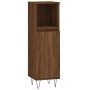 Set de muebles baño 3 pzas madera contrachapada roble marrón de vidaXL, Muebles de baño - Ref: Foro24-3190306, Precio: 194,66...
