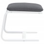 Reposapiés de tela gris oscuro 51x41x40 cm de vidaXL, Otomanas - Ref: Foro24-351065, Precio: 49,88 €, Descuento: %