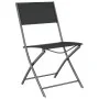 Juego de comedor para jardín 3 piezas acero negro de vidaXL, Conjuntos de jardín - Ref: Foro24-3203727, Precio: 99,69 €, Desc...