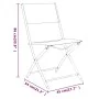 Juego de comedor para jardín 3 piezas acero negro de vidaXL, Conjuntos de jardín - Ref: Foro24-3203727, Precio: 99,69 €, Desc...
