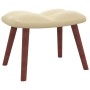 Silla mecedora con reposapiés terciopelo crema de vidaXL, Mecedoras - Ref: Foro24-328159, Precio: 242,08 €, Descuento: %
