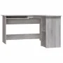Escritorio de esquina madera contrachapada gris 120x140x75 cm de vidaXL, Escritorios - Ref: Foro24-815385, Precio: 104,82 €, ...
