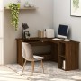 Escritorio de esquina madera contrachapada marrón 120x140x75 cm de vidaXL, Escritorios - Ref: Foro24-815386, Precio: 113,11 €...