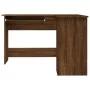 Escritorio de esquina madera contrachapada marrón 120x140x75 cm de vidaXL, Escritorios - Ref: Foro24-815386, Precio: 110,90 €...