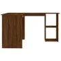 Escritorio de esquina madera contrachapada marrón 120x140x75 cm de vidaXL, Escritorios - Ref: Foro24-815386, Precio: 110,90 €...
