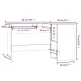 Escritorio de esquina madera contrachapada marrón 120x140x75 cm de vidaXL, Escritorios - Ref: Foro24-815386, Precio: 110,90 €...