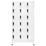Taquilla de acero blanco 90x40x180 cm de vidaXL, Taquillas y armarios de almacenamiento - Ref: Foro24-339828, Precio: 385,24 ...