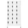 Taquilla de acero blanco 90x40x180 cm de vidaXL, Taquillas y armarios de almacenamiento - Ref: Foro24-339828, Precio: 378,10 ...