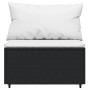 Set de muebles de jardín 3 pzas y cojines ratán sintético negro de vidaXL, Sofás de exterior - Ref: Foro24-319732, Precio: 24...