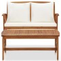 Muebles de jardín 2 piezas con cojines madera maciza de acacia de vidaXL, Conjuntos de jardín - Ref: Foro24-310273, Precio: 2...