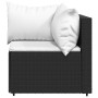 Set de muebles de jardín 3 pzas y cojines ratán sintético negro de vidaXL, Sofás de exterior - Ref: Foro24-319731, Precio: 22...