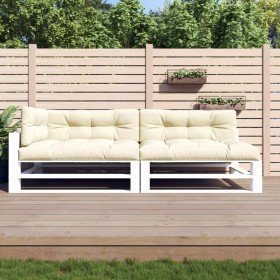 Cojines para sofá de palets 5 unidades tela crema en Decoración | Comprar online en Foru.es