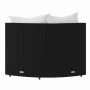 Garden corner sofas with cushions 2 pcs black synthetic rattan by vidaXL, Outdoor sofas - Ref: Foro24-319742, Price: 153,91 €...