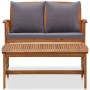 Muebles de jardín 2 piezas con cojines madera maciza de acacia de vidaXL, Conjuntos de jardín - Ref: Foro24-310274, Precio: 3...