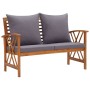 Muebles de jardín 2 piezas con cojines madera maciza de acacia de vidaXL, Conjuntos de jardín - Ref: Foro24-310274, Precio: 3...
