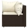 4-piece garden furniture set and brown synthetic rattan cushions by vidaXL, Outdoor sofas - Ref: Foro24-319752, Price: 266,96...