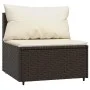 4-piece garden furniture set and brown synthetic rattan cushions by vidaXL, Outdoor sofas - Ref: Foro24-319752, Price: 266,96...