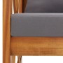 Muebles de jardín 2 piezas con cojines madera maciza de acacia de vidaXL, Conjuntos de jardín - Ref: Foro24-310274, Precio: 3...