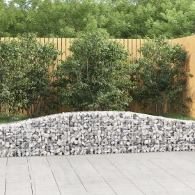 Cestas de gaviones 3 uds forma de arco hierro 400x30x40/60 cm en Macetas y jardineras | Comprar online en Foru.es