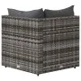 Garden corner sofa with gray synthetic rattan cushions by vidaXL, Outdoor sofas - Ref: Foro24-319761, Price: 80,17 €, Discoun...