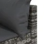Garden corner sofa with gray synthetic rattan cushions by vidaXL, Outdoor sofas - Ref: Foro24-319761, Price: 80,17 €, Discoun...