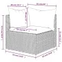 Garten-Ecksofa mit grauen synthetischen Rattankissen von vidaXL, Outdoor-Sofas - Ref: Foro24-319761, Preis: 80,17 €, Rabatt: %
