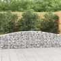 Cestas de gaviones 2 uds forma de arco hierro 400x30x60/80 cm en Macetas y jardineras | Comprar online en Foru.es