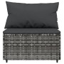 Set de muebles de jardín 3 pzas y cojines ratán sintético gris de vidaXL, Sofás de exterior - Ref: Foro24-319764, Precio: 238...