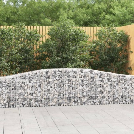 Cestas de gaviones 4 uds forma de arco hierro 400x30x60/80 cm en Macetas y jardineras | Comprar online en Foru.es